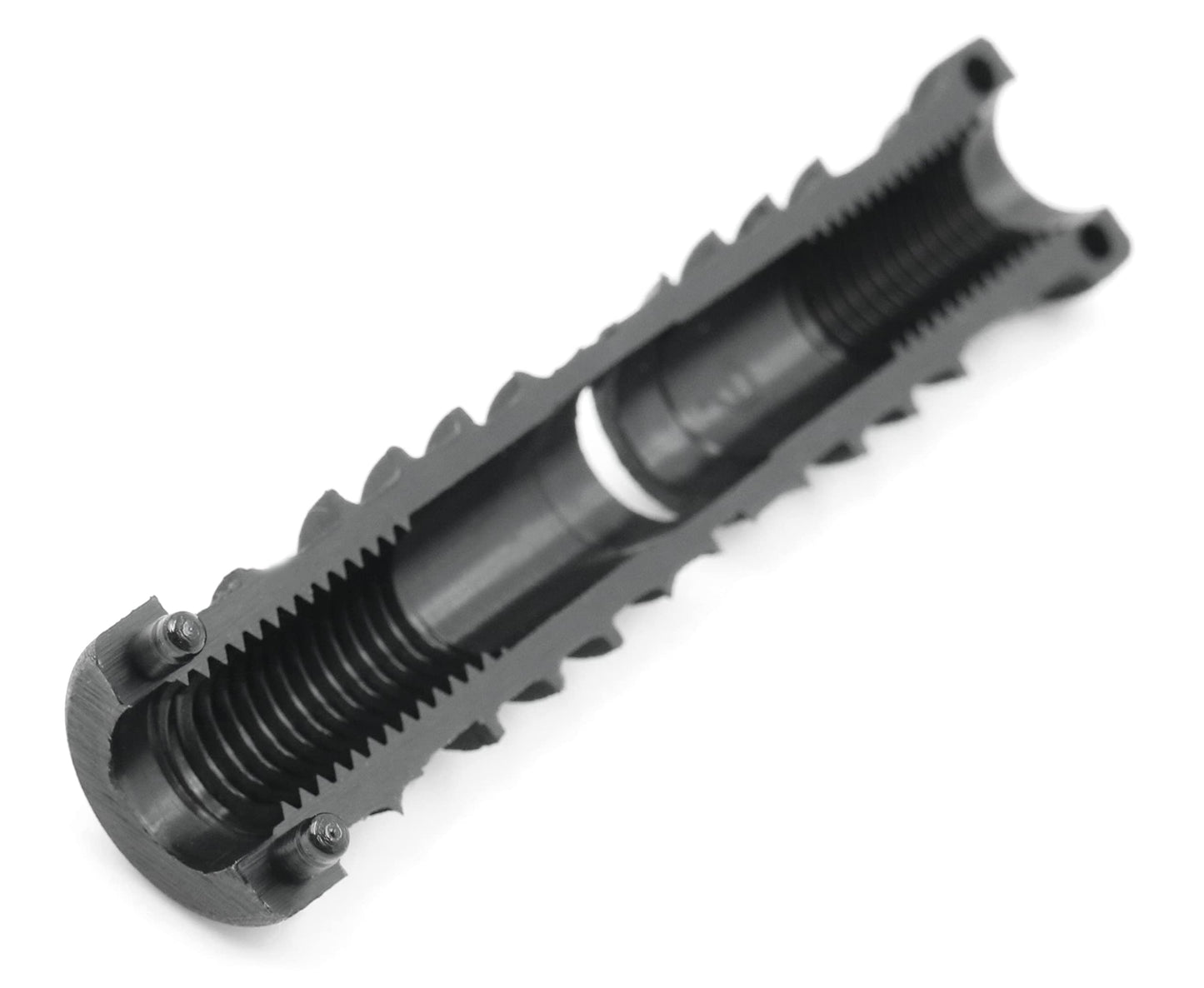 Design61 8x Gewindestopfen Justierstopfen für Rundrohr mit Kunststoffgewinde M8 Ø 16 mm 1 mm Wandstärke