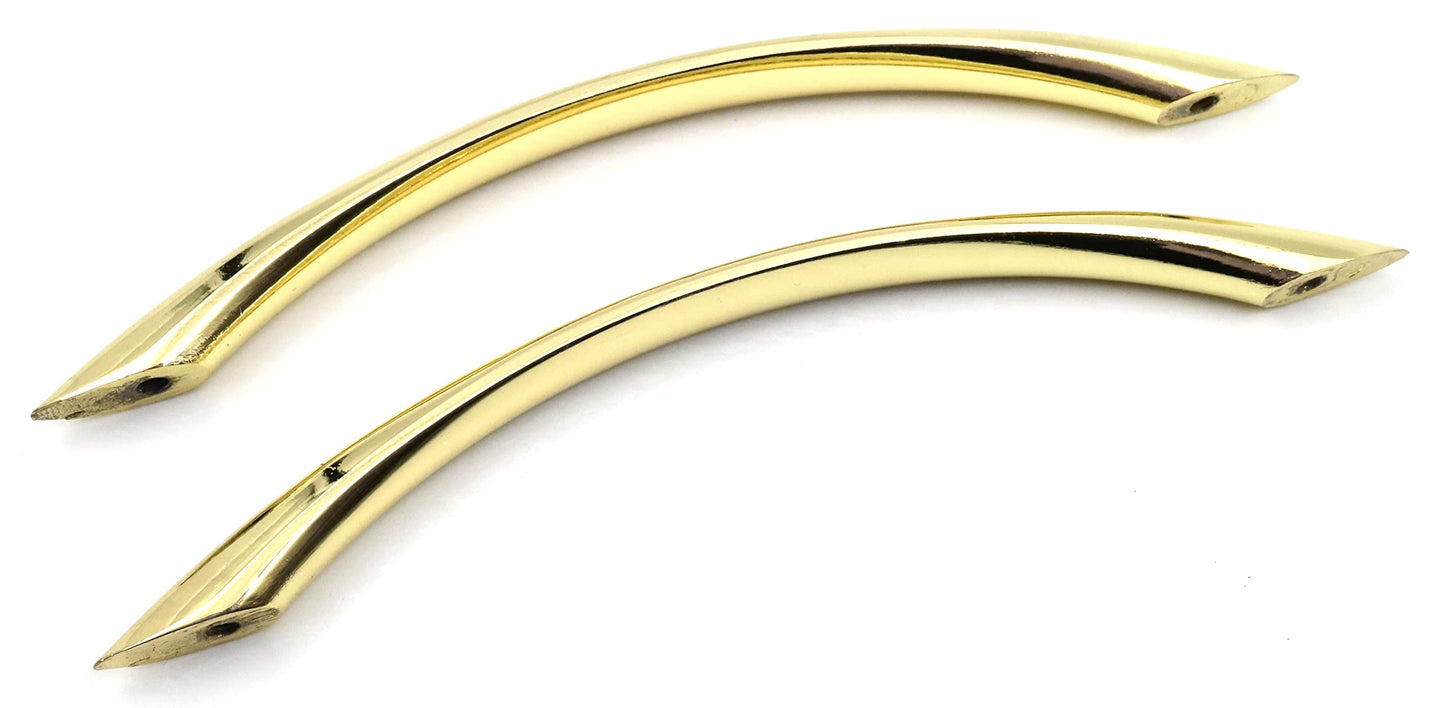 Design61 2x Möbelgriffe 128mm Griffe für Küchenschränke Schrankgriffe Schubladengriffe in Goldfarbe