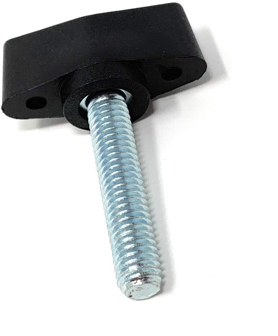 Design61 4x Flügelschraube Kunststoff mit Gewindebolzen Stahl M5 x 34 mm