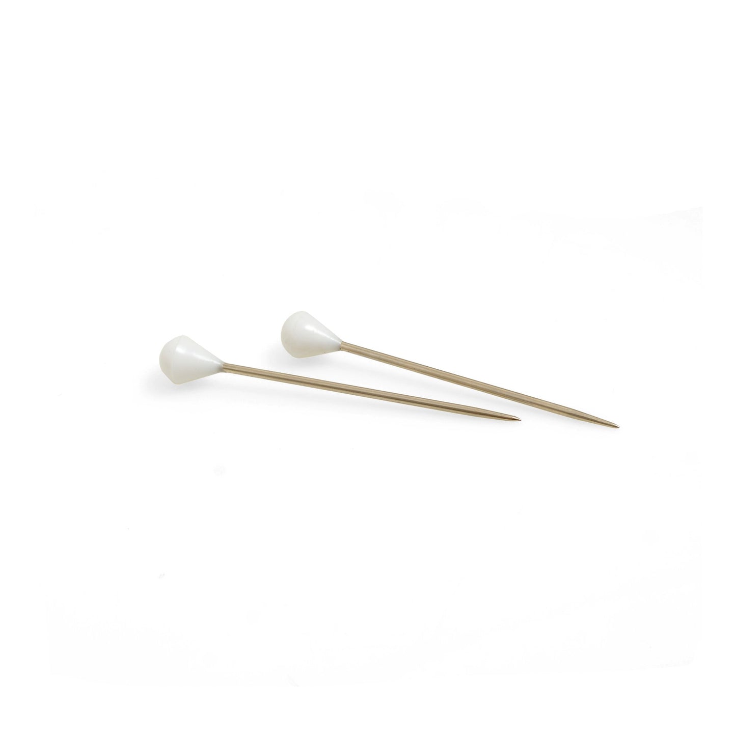 Design61 100x Tapeziernadeln Tapazierstecker Nadel Stecknadeln mit Kunststoffkopf in Weiß 50mm