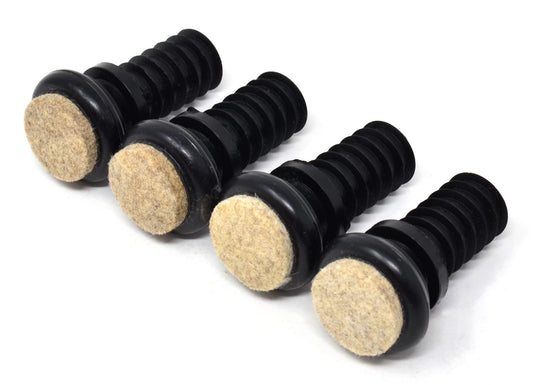 Design61 4X felt gliders joint gliders for tube inner Ø 14.5-15 mm furniture gliders for plugging in