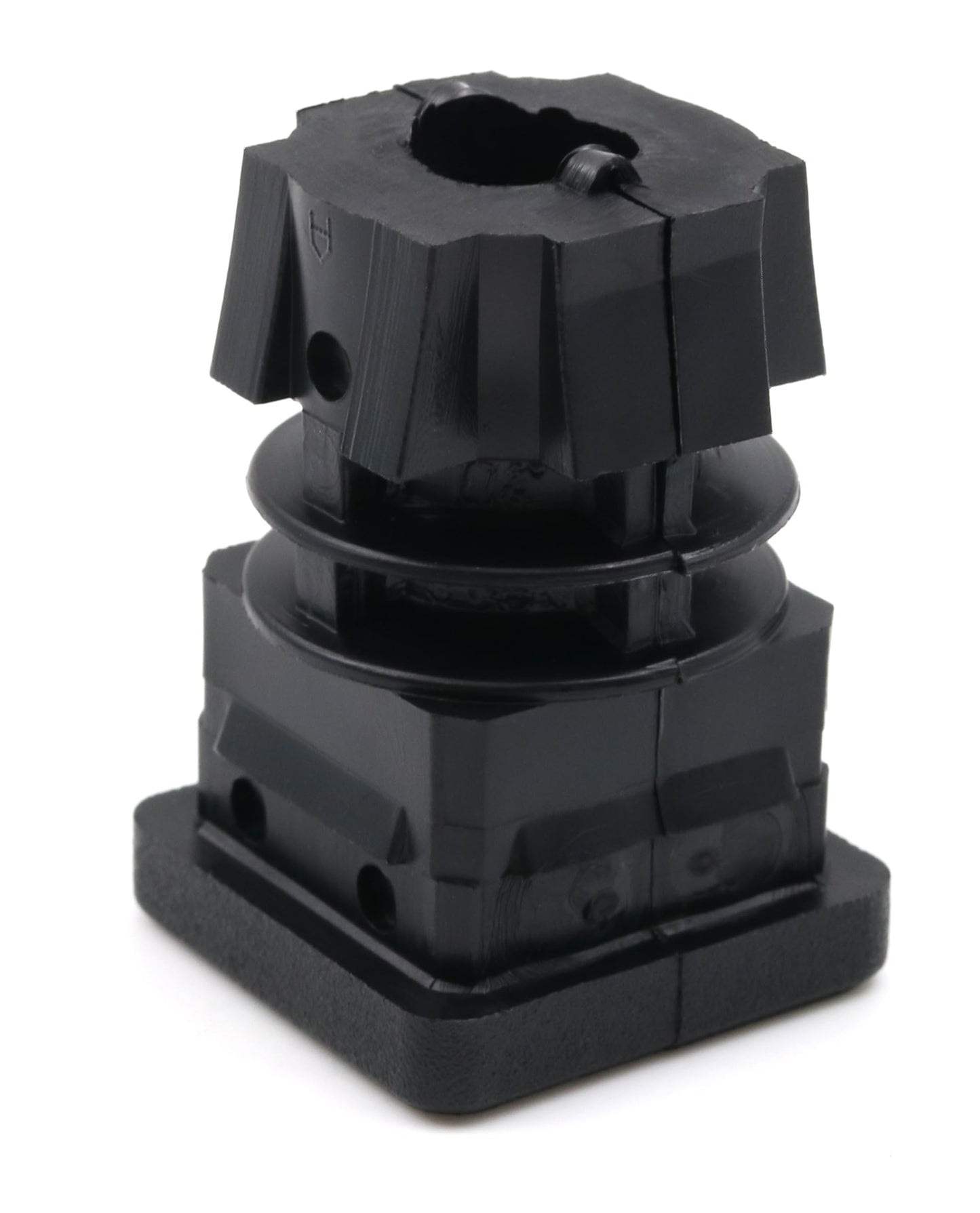 Design61 4X Gewindestopfen Vierkantrohrstopfen 25x25 mm 1-1,5mm mit M8 Innengewinde