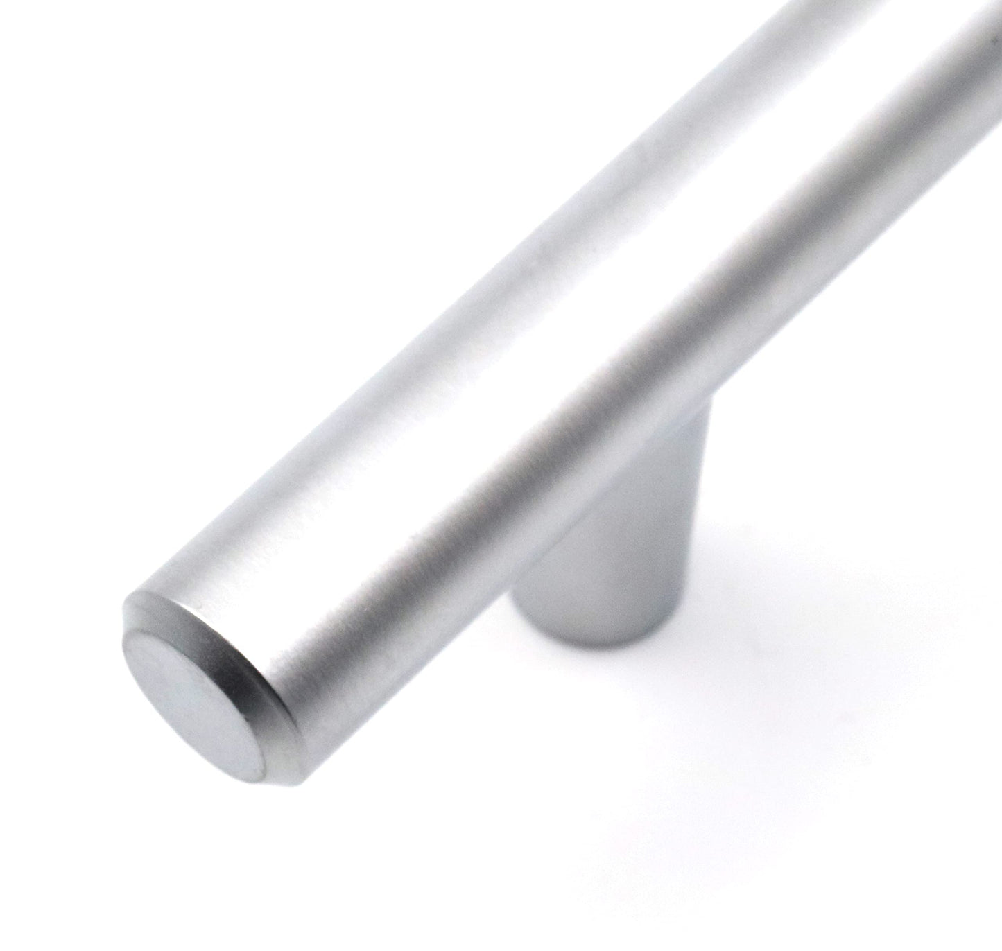 Design61 2x Möbelgriffe 128mm Griffe für Küchenschränke Schrankgriffe Schubladengriffe in Alu Matt Farbe