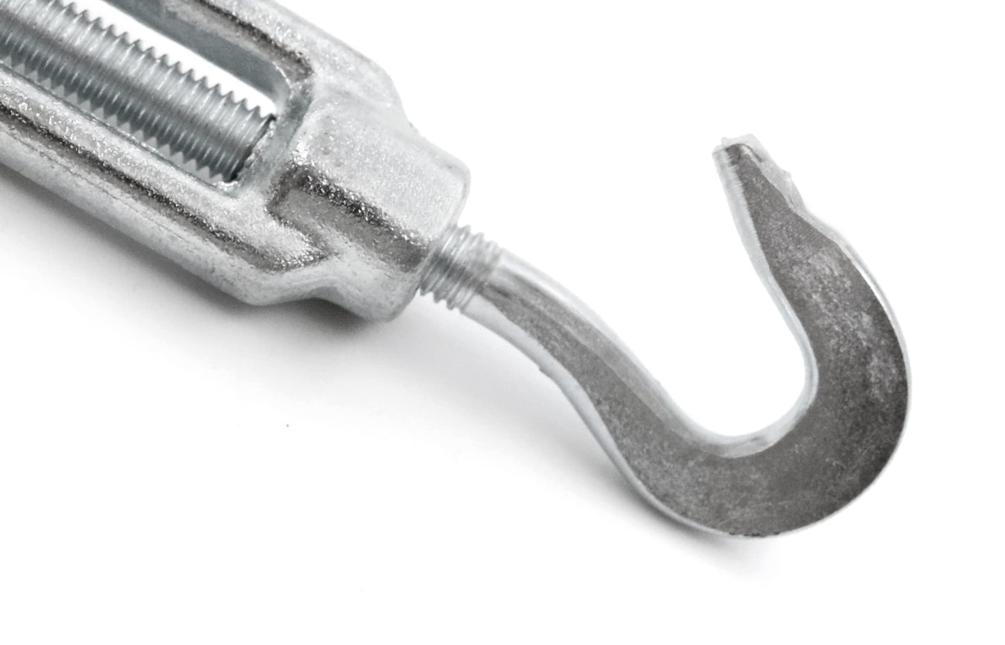 Design61 2er Set Spannschlösser M6 x 110mm Drahtspanner Haken/Öse Spannhaken für Drahtzäune Wäscheleine Sonnensegel Seil