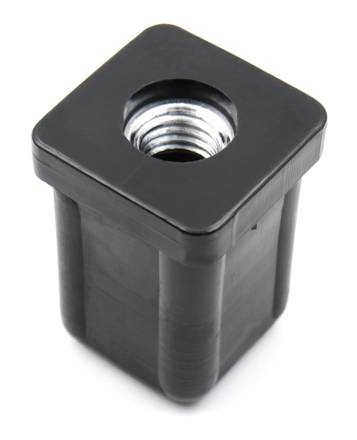 Design61 4X Gewindestopfen Vierkantrohrstopfen L 25x25 x H 35,5 mm 1,5 mm mit M10 Innengewinde
