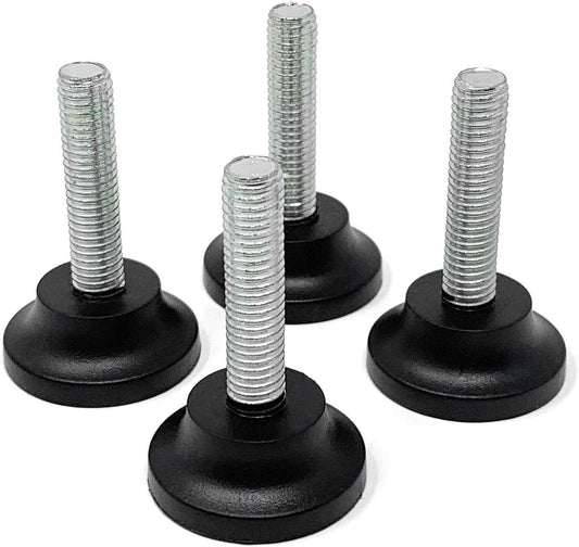Design61 4x Verstellschraube Justierschraube Ø 30 mm mit verzinkter Stellschraube M8x35 mm