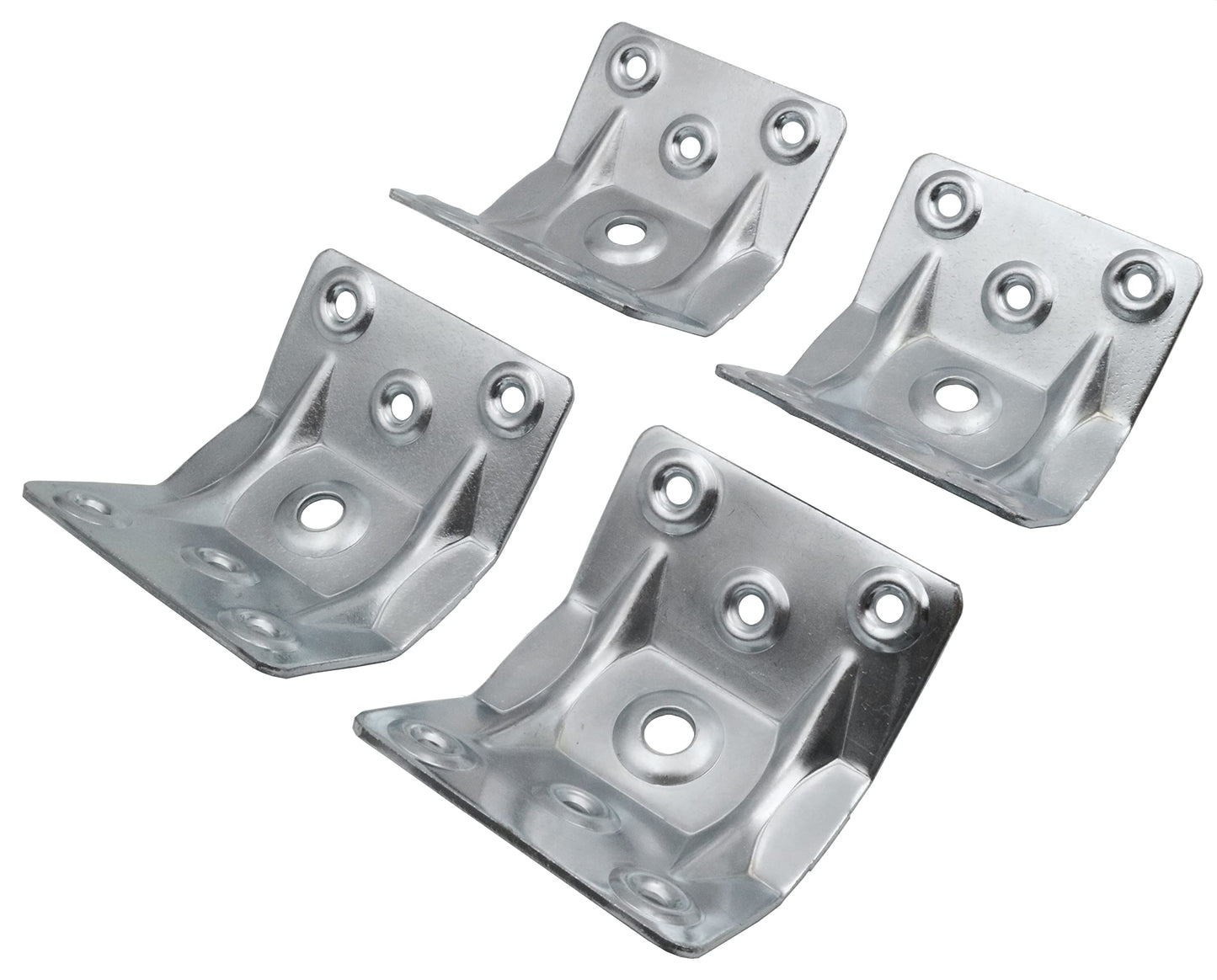 Design61 4er Set Winkelbeschlag Tischbein Tischbeschlag Stahl 84 x 70 mm