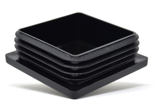 Design61 10x Vierkant Rohrstopfen Lamellenstopfen 45x45 mm mit Lamellen für Innenmaß 39-43mm