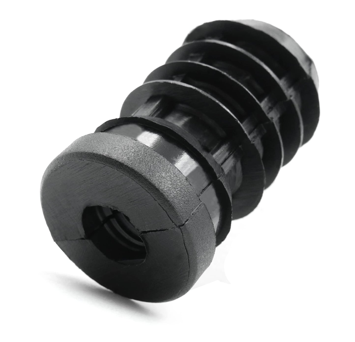 Design61 8x Gewindestopfen Justierstopfen für Rundrohr mit Kunststoffgewinde M10 Ø 20 mm 1,5-2 mm Wandstärke