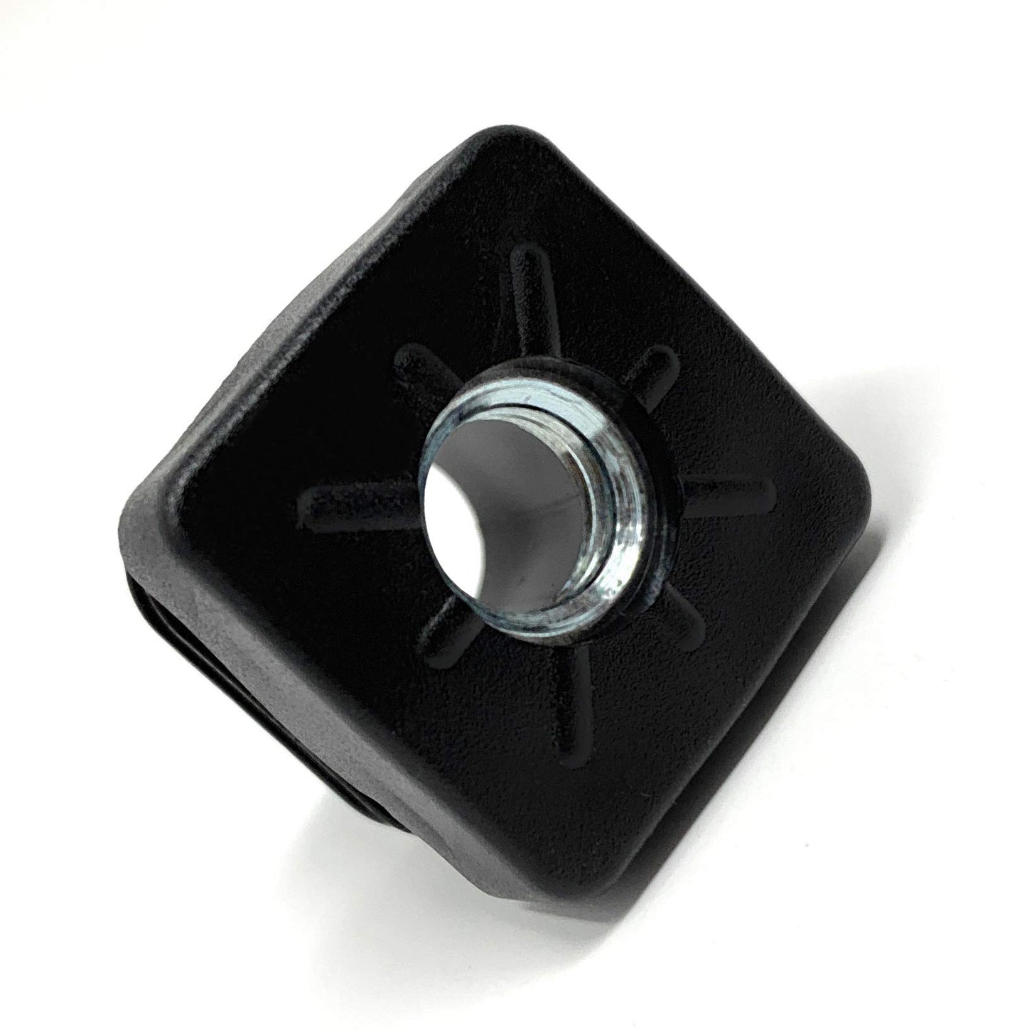 Design61 10x Gewindestopfen Vierkantrohrstopfen 25x25 mm 2,0 mm mit M10 Innengewinde