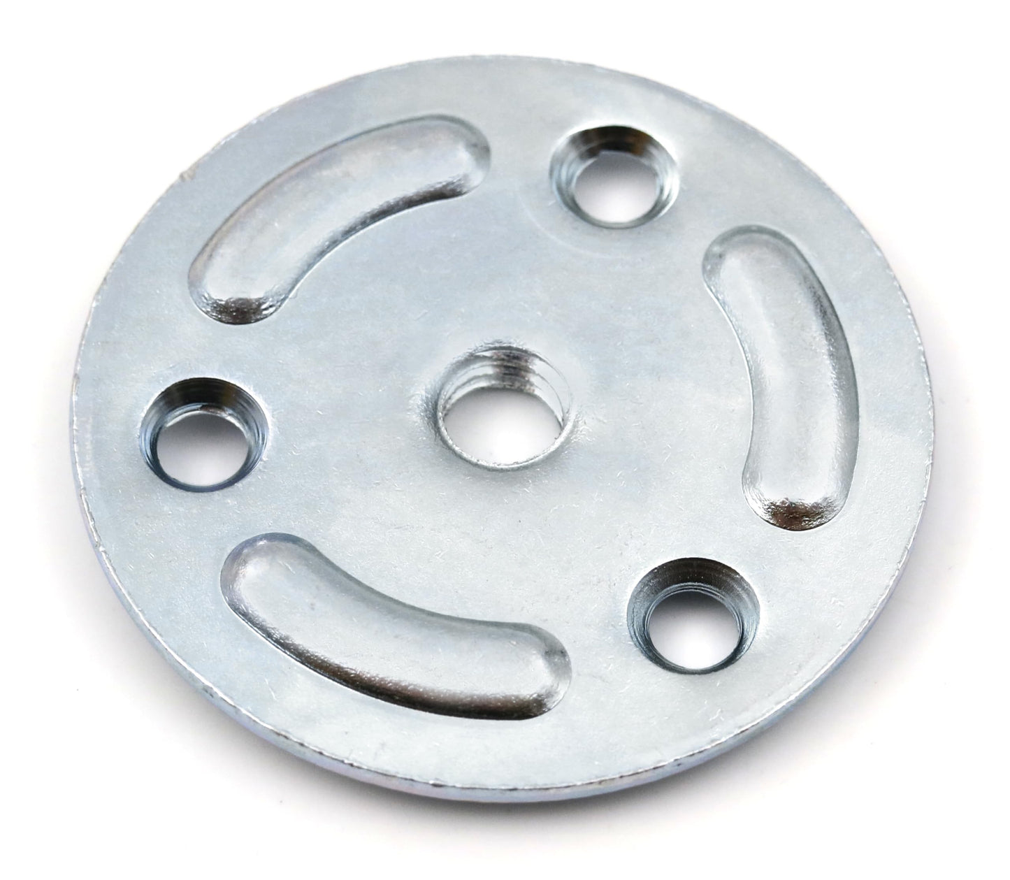 Plaque à visser Design61 4 pièces, ronde 50 mm pour pieds de table, pieds d'armoire, pieds de canapé, pieds de meuble avec filetage M8