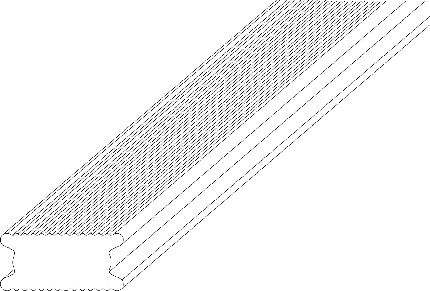 Design61 Distanzprofil Belüftungsband Terrasse Terrassendielen Profil zur Ventilation und Verhinderung von Staunässe Terrassen- und Fassadenunterkonstruktionen 10 Meter Länge 15mm Breite