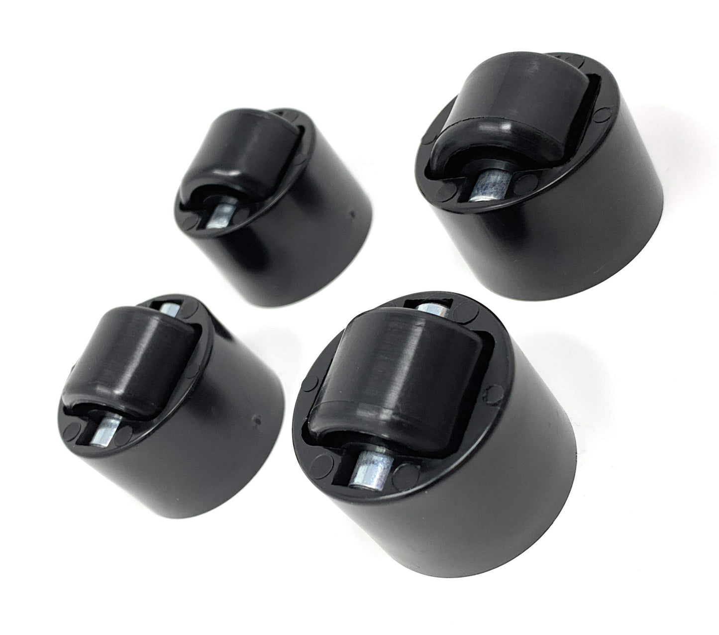 Design61 roulettes à crampons pour meubles, lot de 4 roulettes coulissantes pour meubles, roulettes pour meubles avec bande de roulement dure