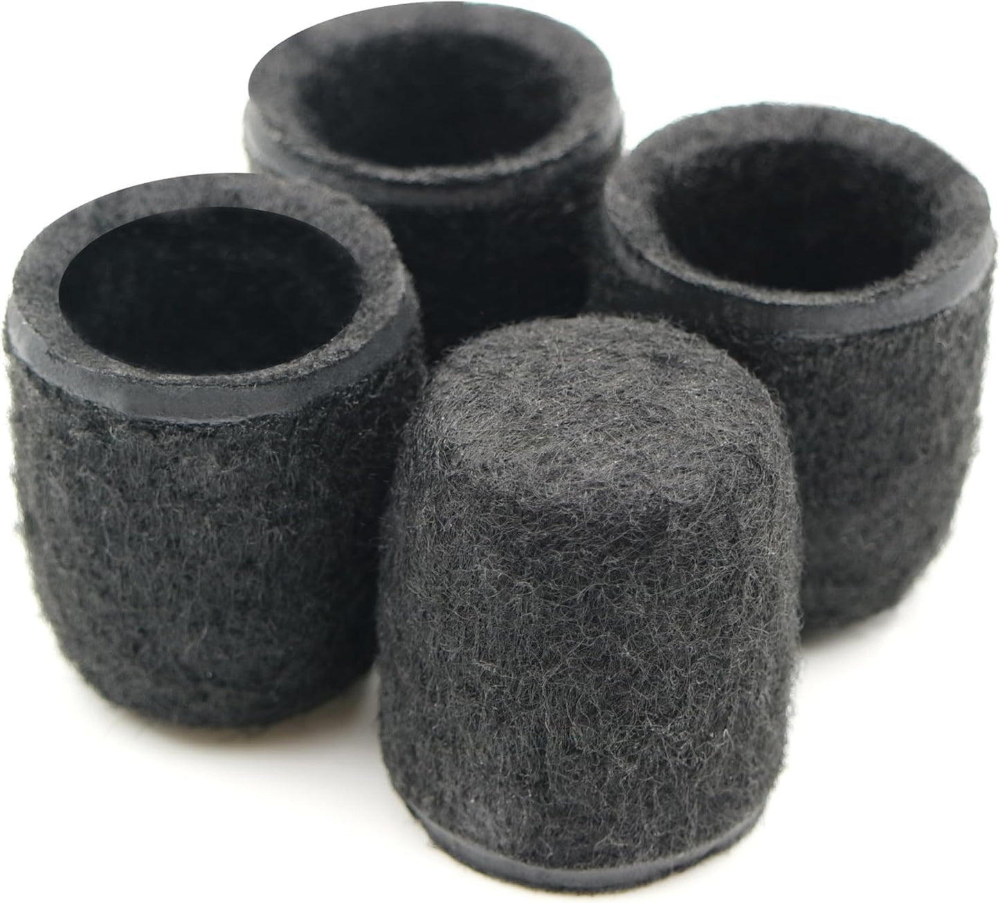 Design61 Filzgleiter 4er Set Ø14mm | Leises Gleiten & Bodenschutz | Filzkappen aus PET-Filz für Rundrohrstühle, Parkett & Laminat