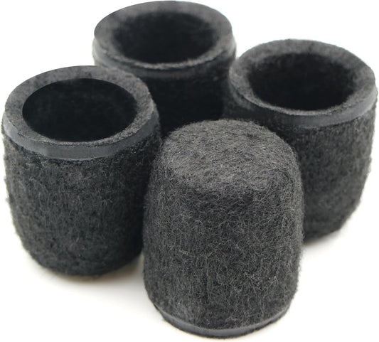 Design61 Filzgleiter 4er Set Ø16mm | Leises Gleiten & Bodenschutz | Filzkappen aus PET-Filz für Rundrohrstühle, Parkett & Laminat