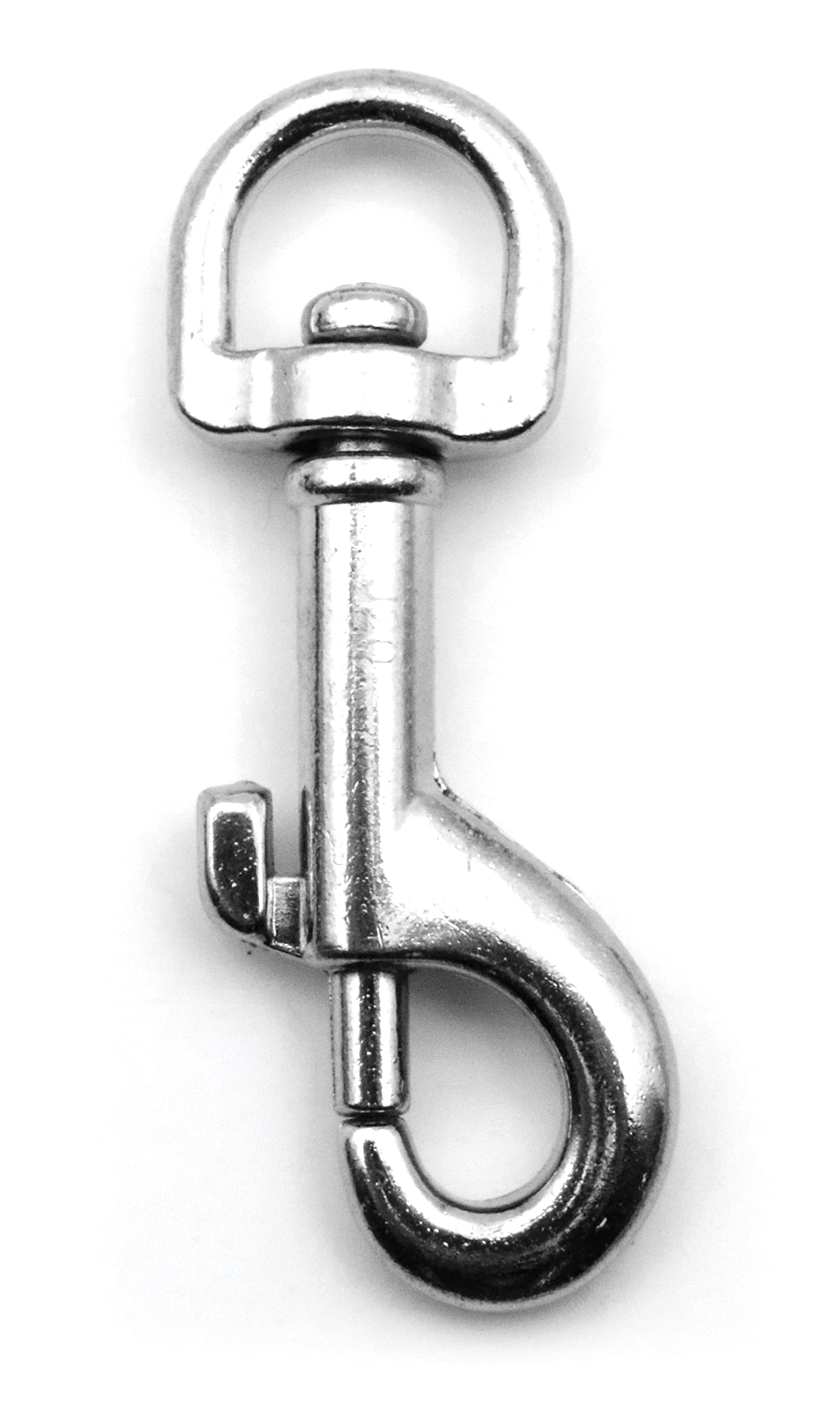 Design61 4er Set Karabinerhaken Karabiner 360 Grad Drehgelenk aus Druckguss Vernickelt (75mm)