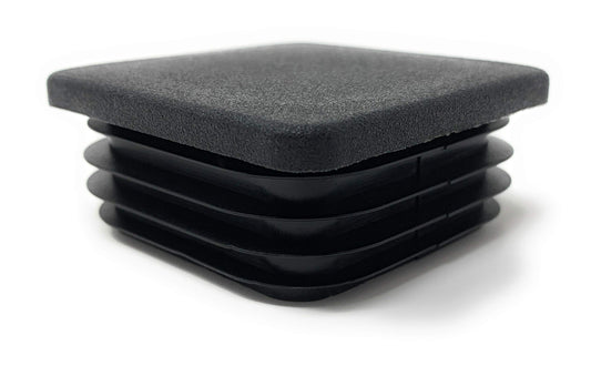Design61 10x Vierkant Rohrstopfen Lamellenstopfen 40x40 mm mit Lamellen für Innenmaß 34-38 mm