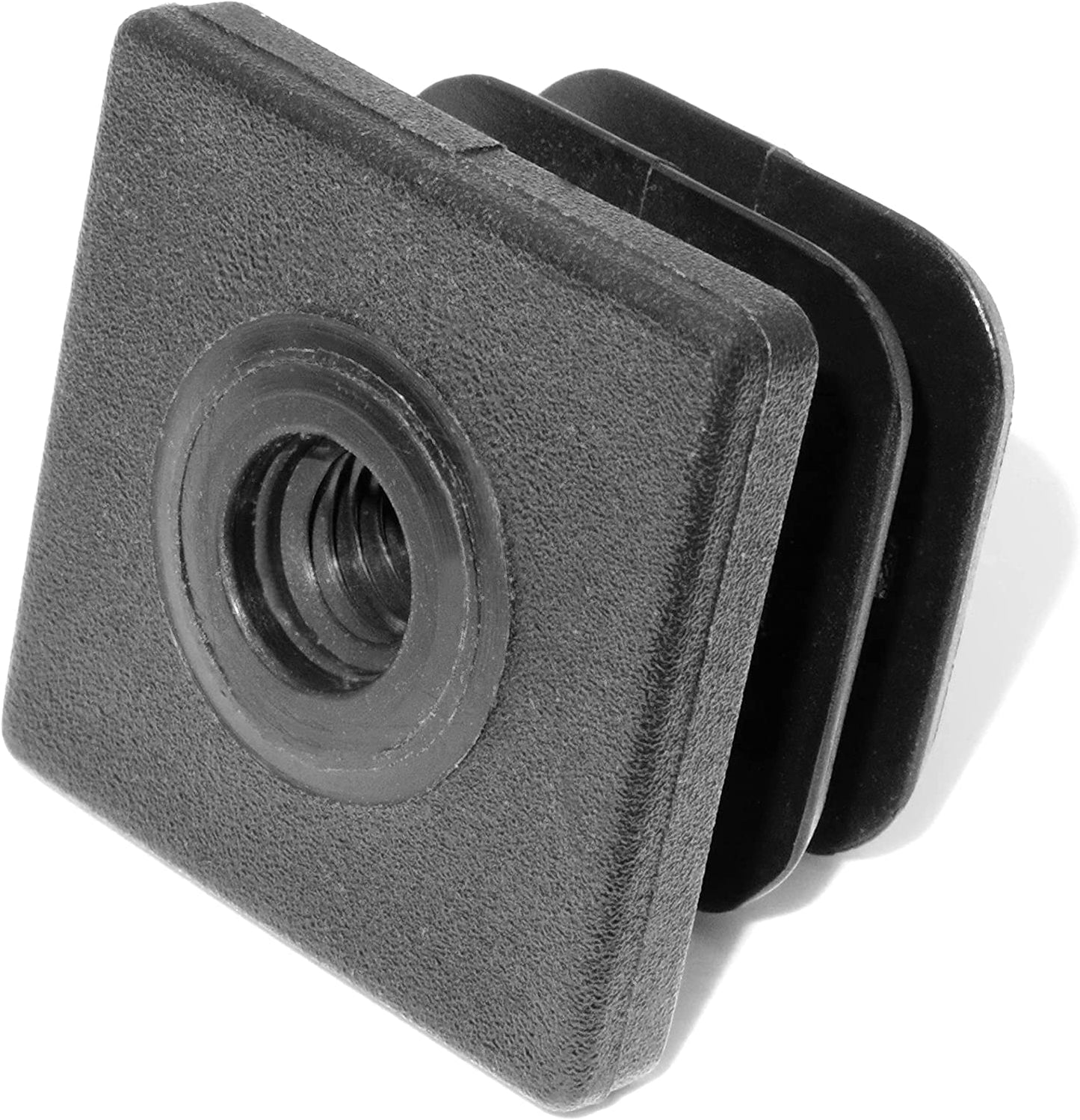 Design61 8X Gewindestopfen Justierstopfen Fußkappen Einsteckbuchse für Quadratrohre 30x30 mm mit M10 Innengewinde Traglast bis 200Kg für Wandstärke 1,5-2 mm