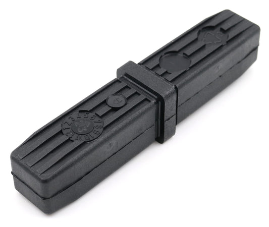 Design61 2er Set 2-Wege Steckverbinder Rohrverbinder für Vierkantrohre 20 x 20 x 1,5 mm