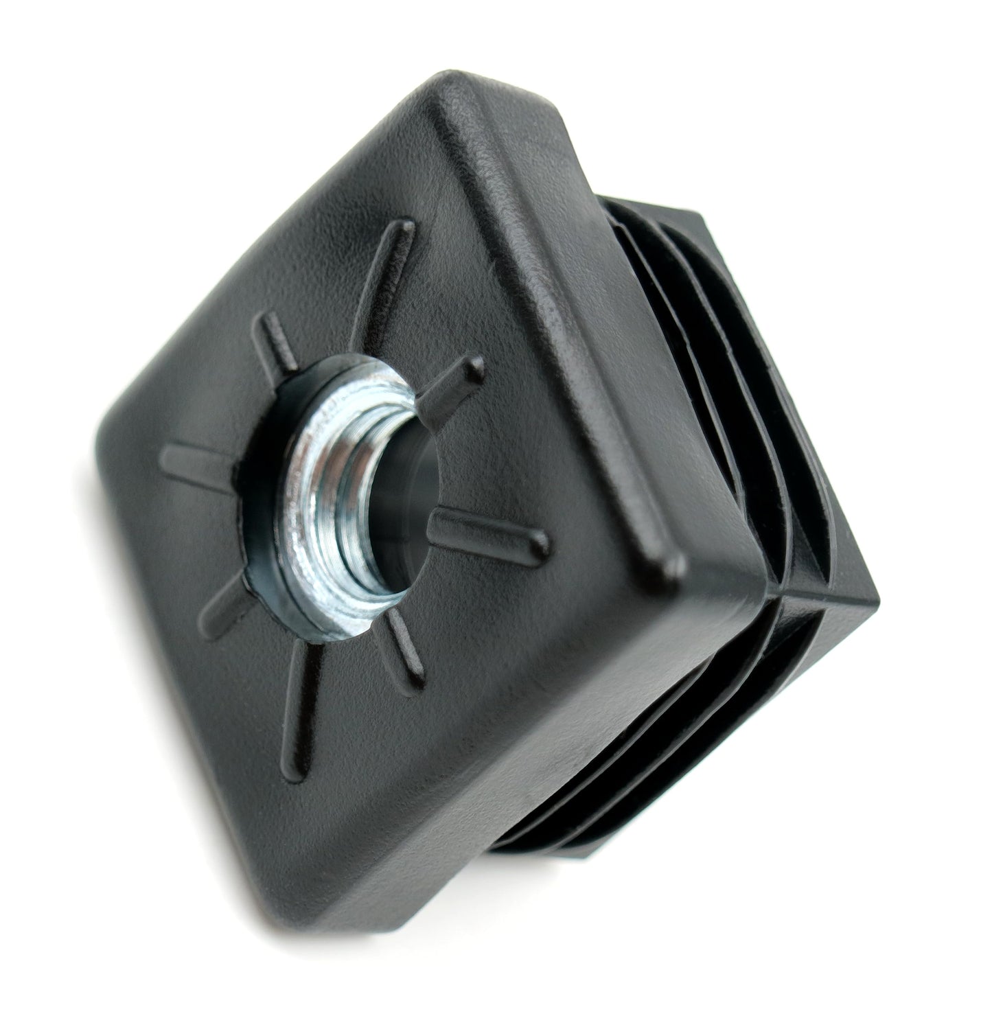 Design61 4X Gewindestopfen Vierkantrohrstopfen 30x30 mm 1-2 mm mit M10 Innengewinde
