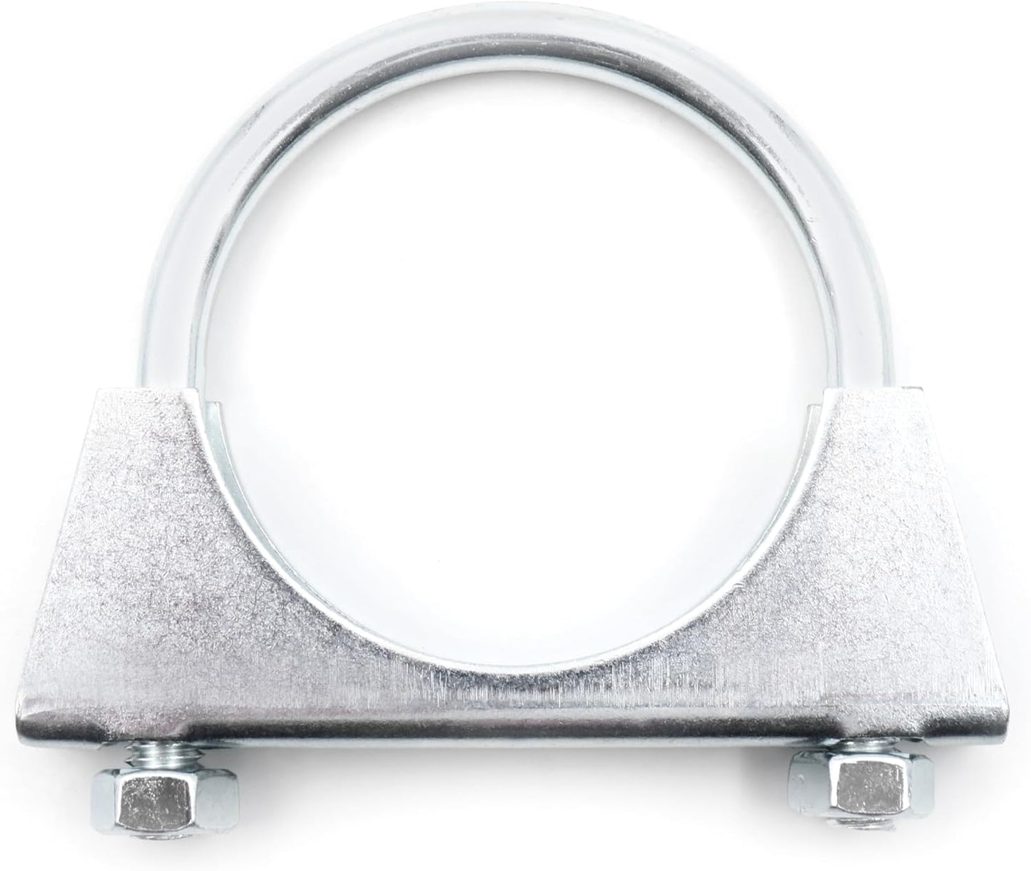 Design61 2 Stück Runde Rohrschelle M8 x 60 mm Bügelschelle Bügelschraube Auspuffschelle U-Bolzen U Bügel mit Muttern Verzinkter Stahl Robust Korrosionsbeständig für Rohrverbindungen