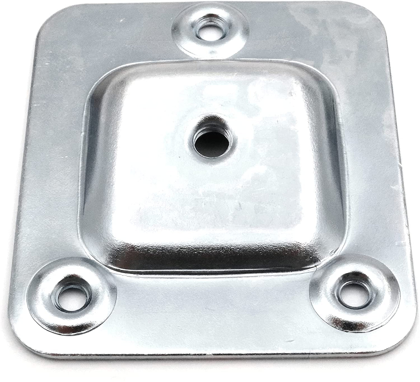 Design61 4er Set Montageplatte Schräg 10° Neigung M8 Gewinde für Sofa Tischbeine Stuhlbeine Möbelbeine Befestigung Platten Sofabeine Adapter