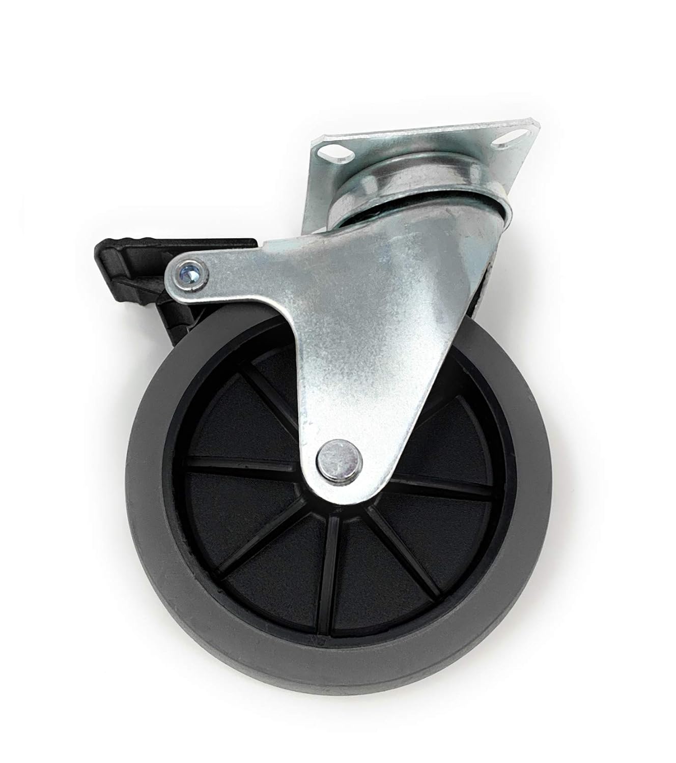 Design61 Lenkrolle Apparaterolle mit Feststeller Ø100 Höhe 125 mm