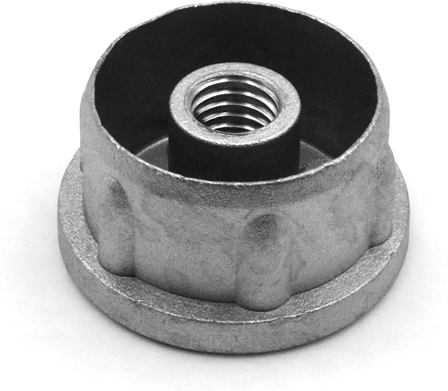 Design61 4X Gewindestopfen Justierstopfen für Rundrohre aus Zink-Druckguss Ø 32 mm x 1,5 mm mit M10x18 Innengewinde