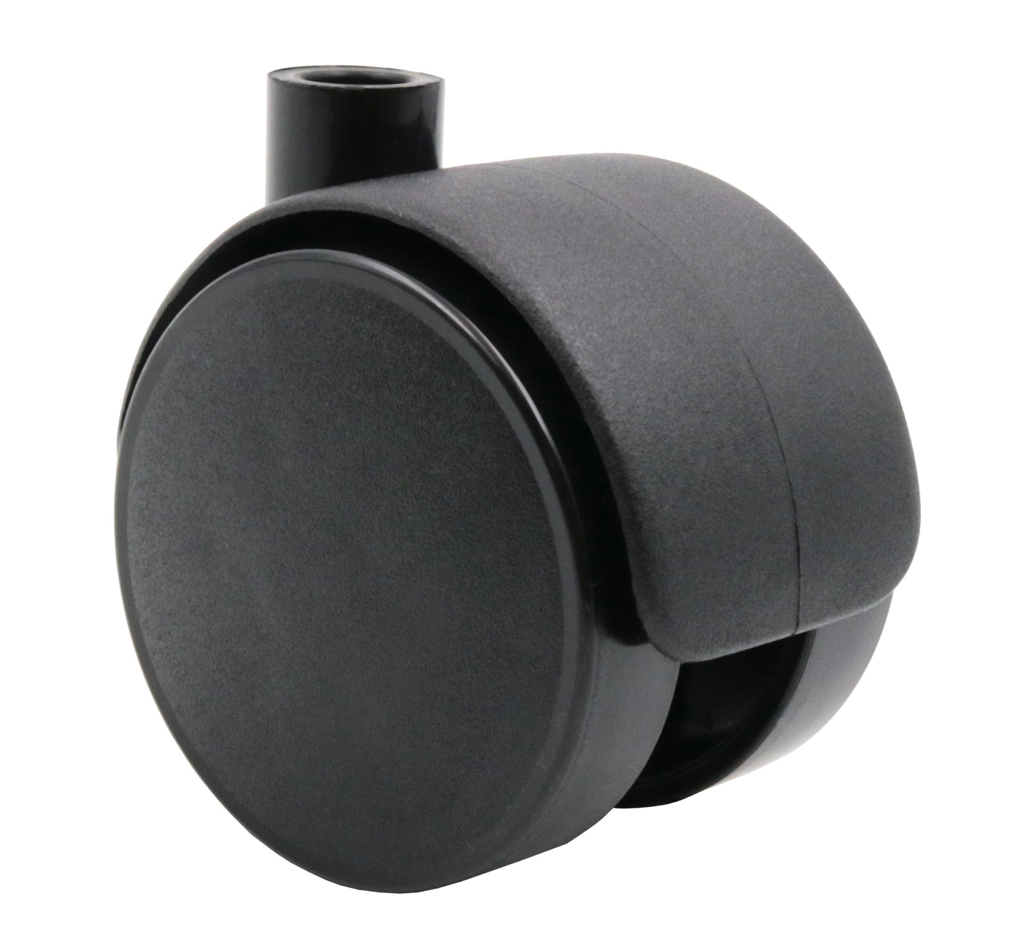 Design61 4er Set Universal Möbelrolle Ø 50mm Gummirolle Rollen mit Anschraubplatte + Schraube
