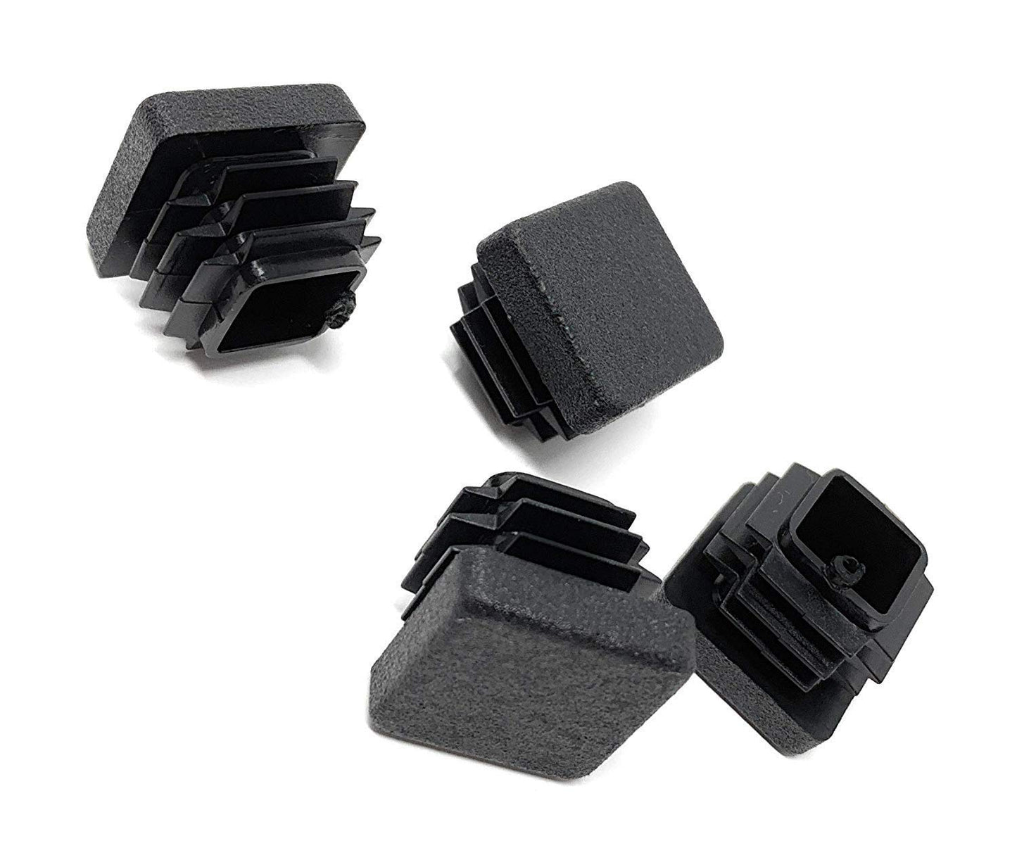 Design61 10x square pipe plugs slatted plugs 22 x 22 mm with slats for inner dimensions 18-19 mm