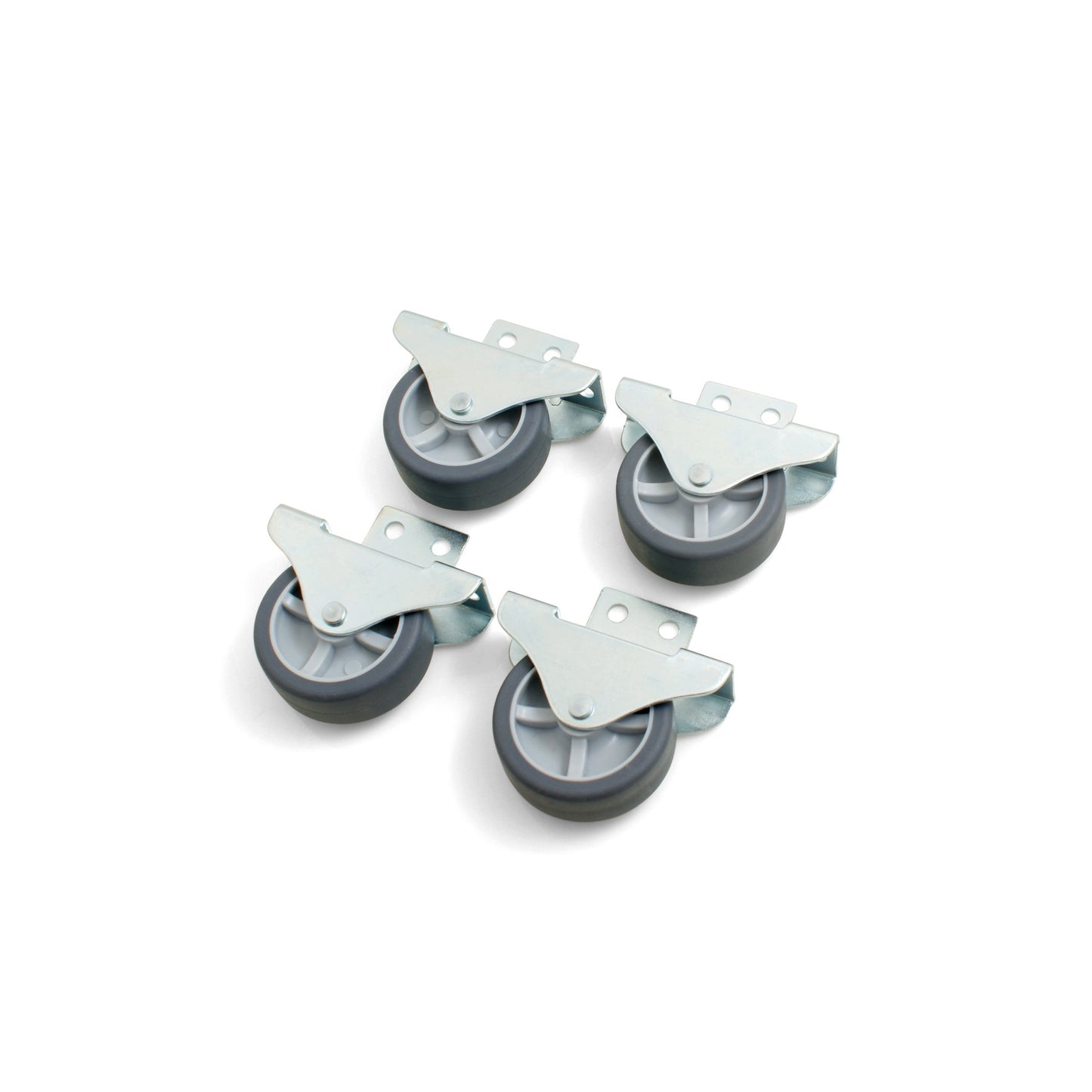 Design61 4x Kastenbockrolle Bettkastenrolle Möbelrolle Möbelrollen Seitlich anschraubbar Rolle 30x14 mm mit weicher Lauffläche
