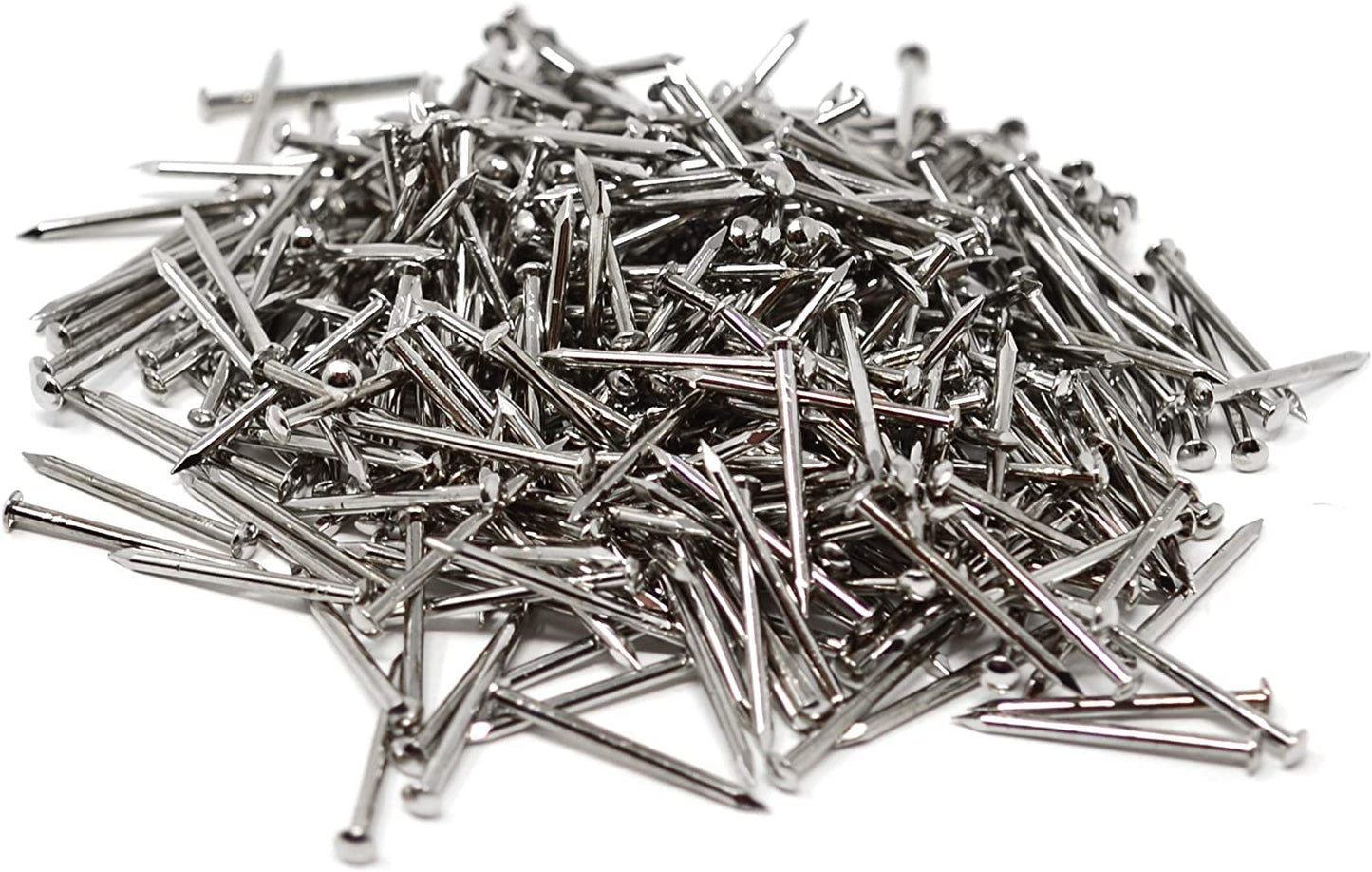 Design61 Rundkopfstifte Nägel Nagel 1,4 x 20 mm Eisen vernickelt 100gr (ca.370 Stück)