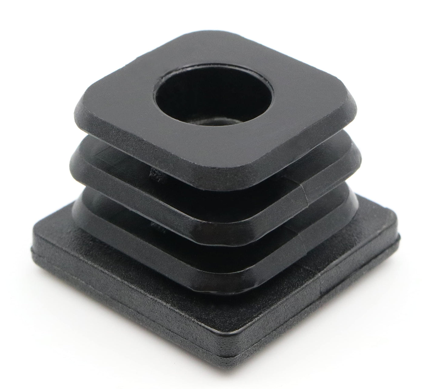 Design61 8x Gewindestopfen Justierstopfen Fußkappen Einsteckbuchse für Quadratrohre 30x30 mm 1,5-2 mm mit M8 Innengewinde Traglast bis 200Kg für Wandstärke 1,5-2 mm