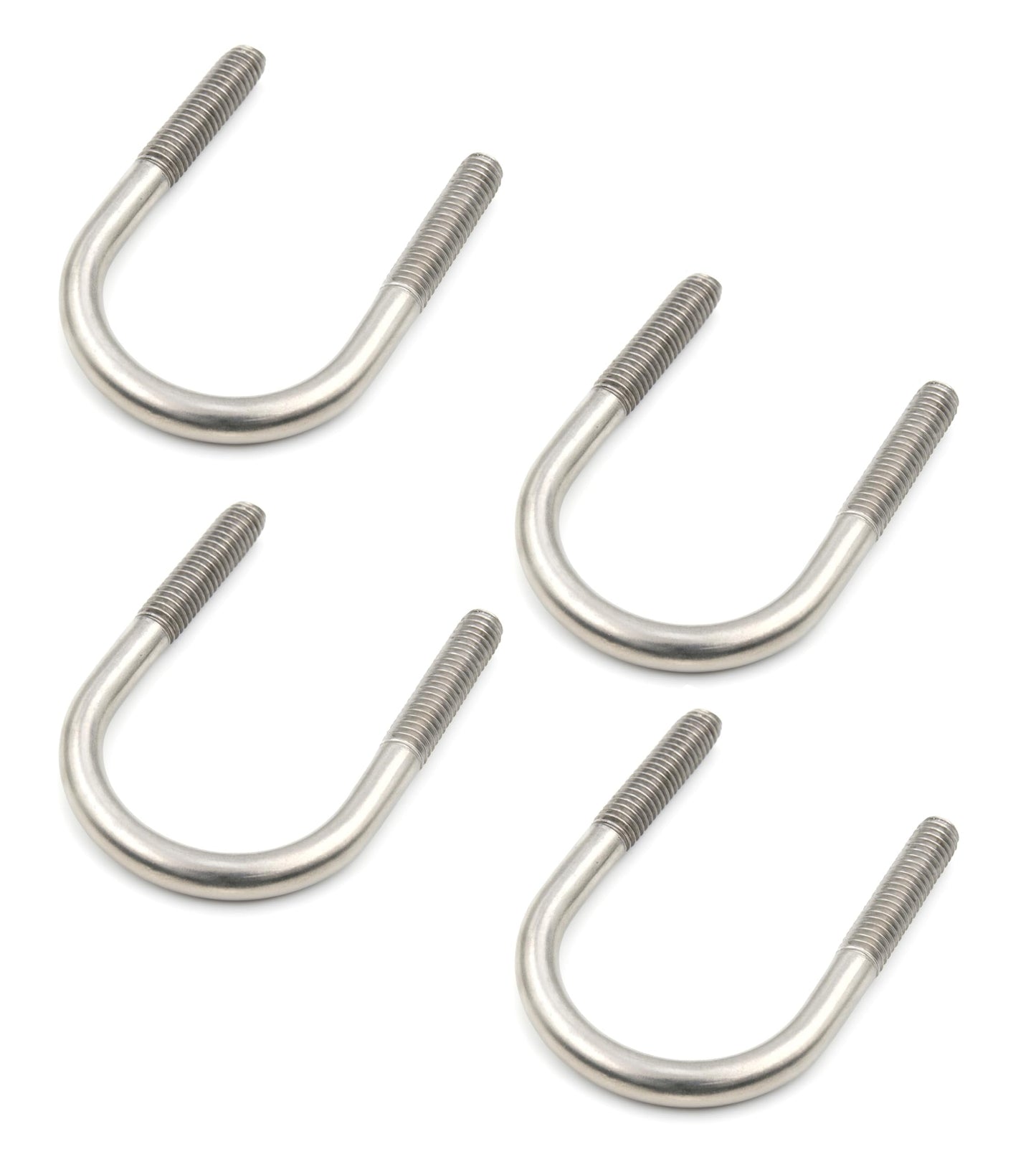 Design61 Bügelschraube Edelstahl Rundstahlbügel Innen Durchmesser Gewindebügel U-Bolzen Rundrohrschelle für Rohrbefestigung Metallbau KFZ Industrie Boot Werkstatt Bau (M6 x 28 mm, 4, stück)