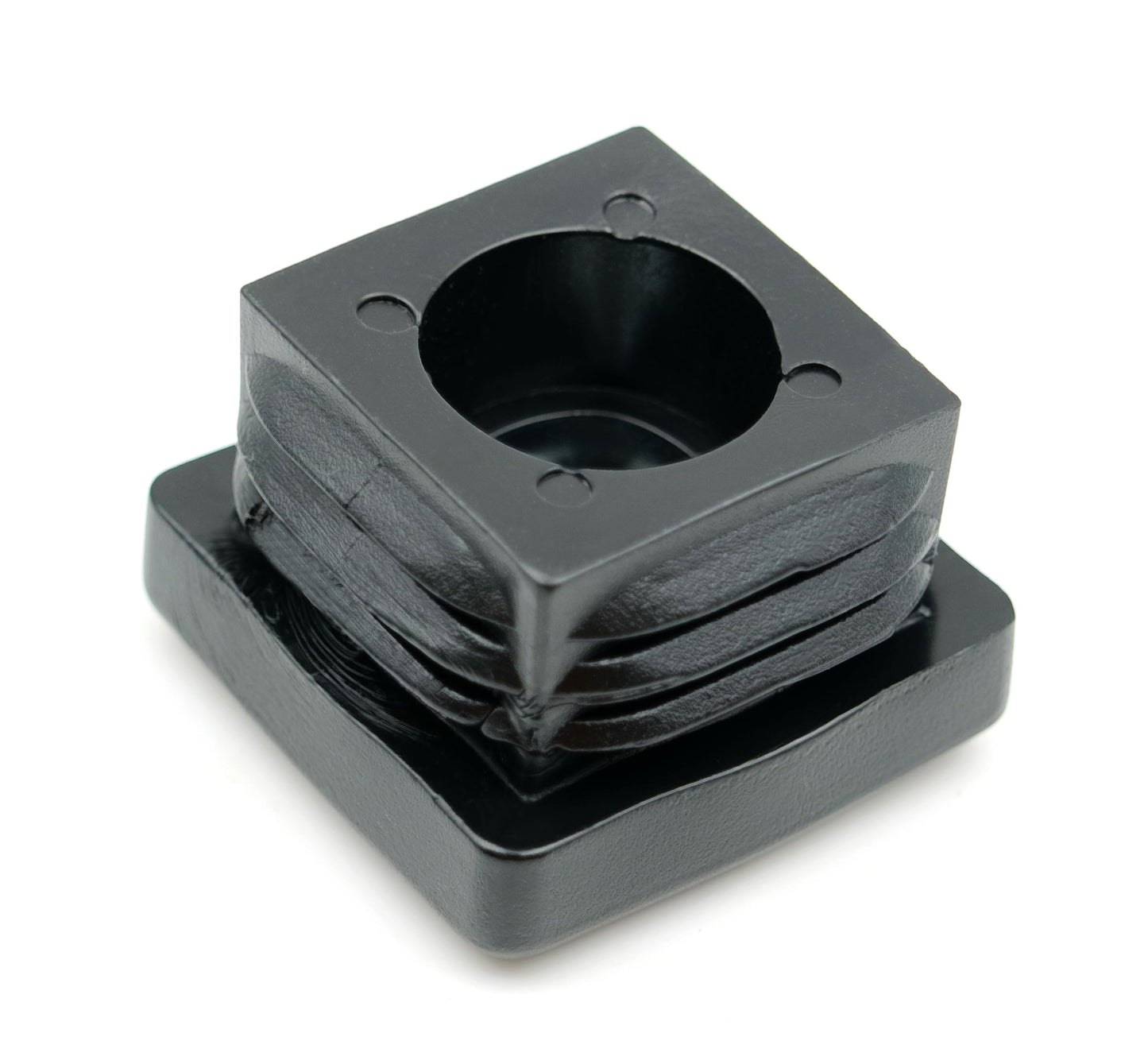 Design61 4X Gewindestopfen Vierkantrohrstopfen 30x30 mm 1-2 mm mit M10 Innengewinde