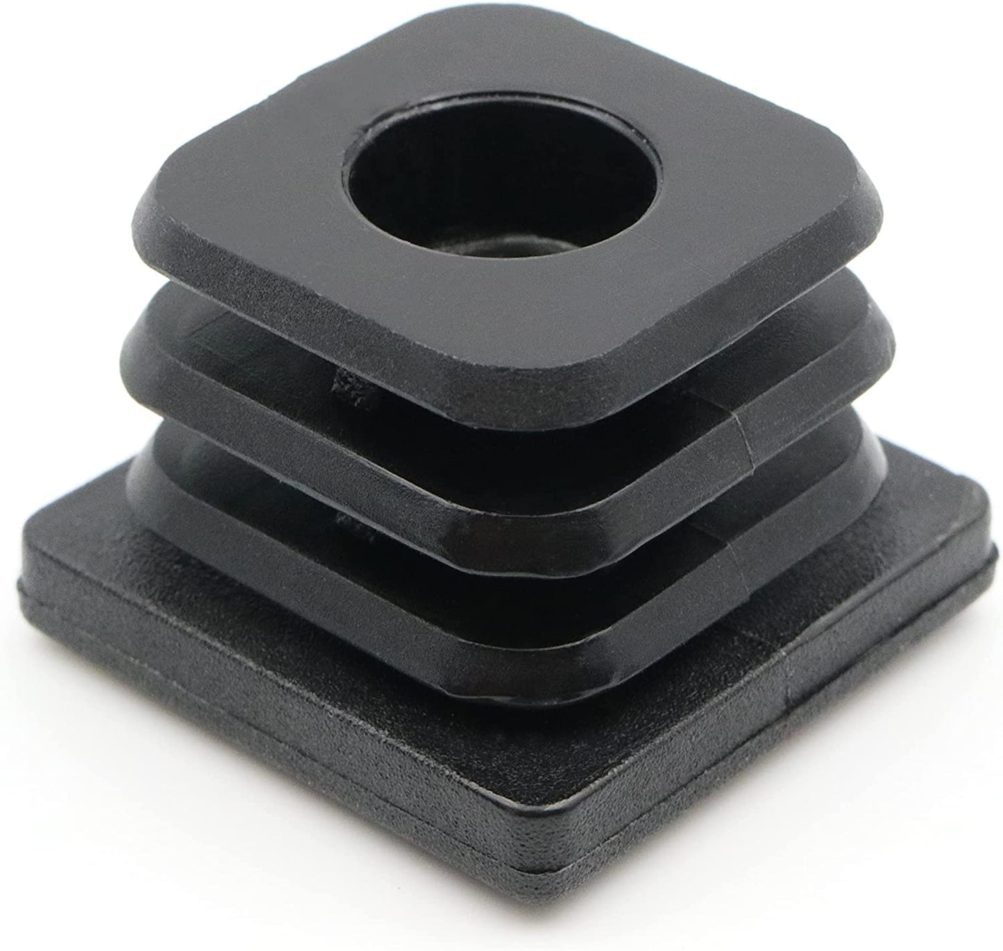Design61 8X Gewindestopfen Justierstopfen Fußkappen Einsteckbuchse für Quadratrohre 30x30 mm mit M10 Innengewinde Traglast bis 200Kg für Wandstärke 1,5-2 mm