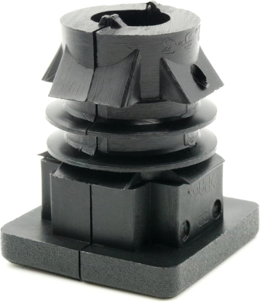 Design61 4X Gewindestopfen Vierkantrohrstopfen 30x30 mm 2,5 mm mit M10 Innengewinde