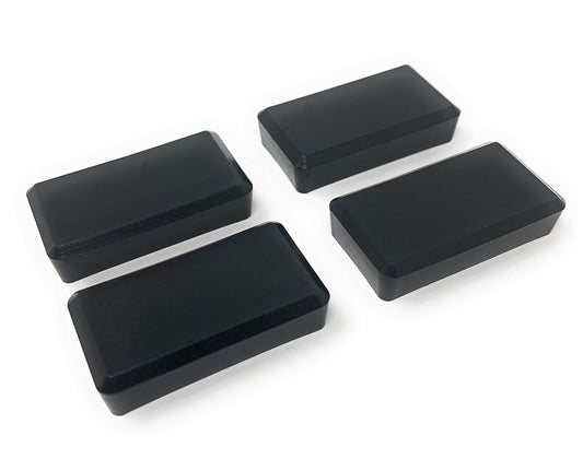 Design61 4x caps for square tubes 40 x 20 mm protective caps gliders floor protection for square tubes