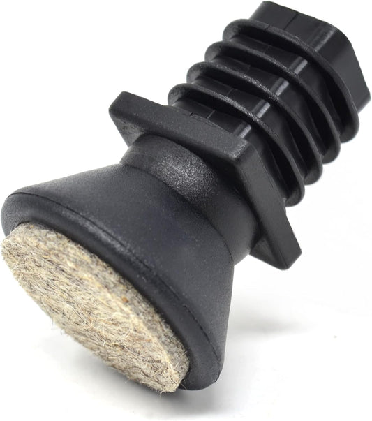 Design61 8X Stuhlgleiter für Vierkantrohre Außen 20x20 für Rohrinnen16-17 mm Filzgleiter Gelenkgleiter