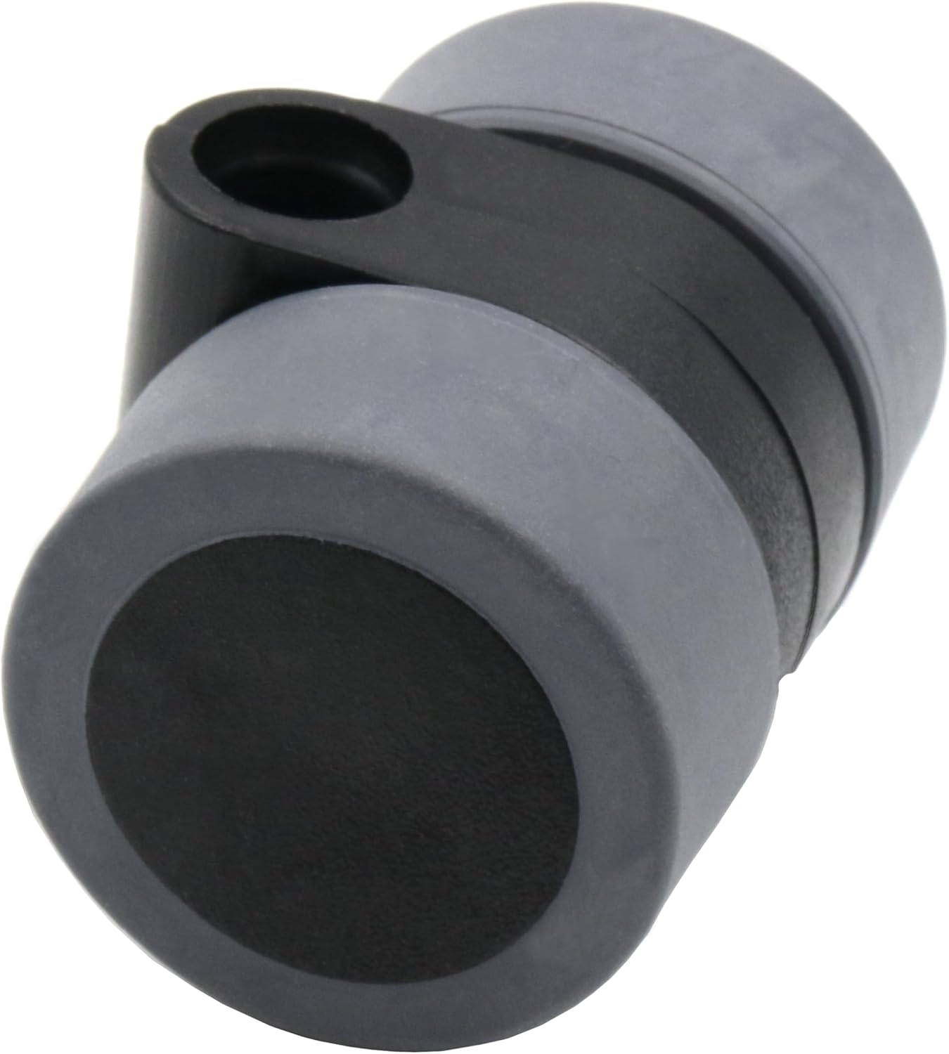 Design61 4er Set Universal Möbelrolle Ø 30mm Gummirolle Rollen mit Hülse + Stift/Anschraubplatte + Schraube für Harte Böden (Set mit Hülse + Stift)