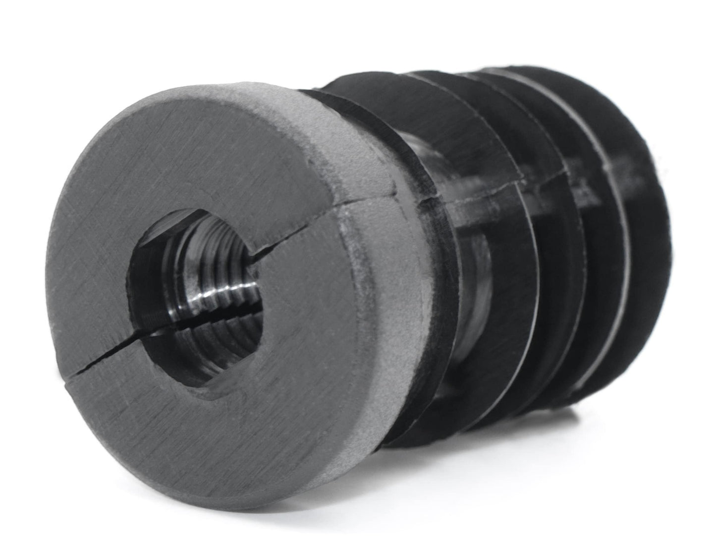 Design61 8x Gewindestopfen Justierstopfen für Rundrohr mit Kunststoffgewinde M8 Ø 20 mm 1-1,5 mm Wandstärke