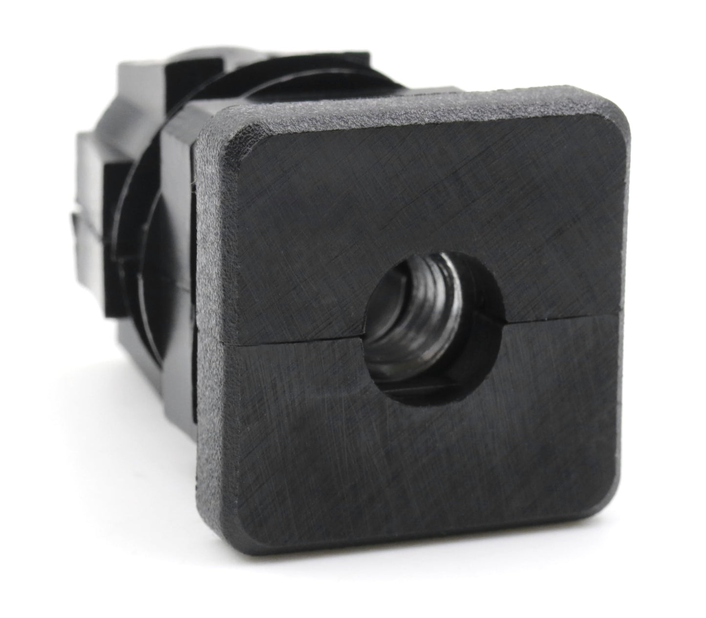 Design61 4X Gewindestopfen Vierkantrohrstopfen 25x25 mm 1-1,5mm mit M8 Innengewinde