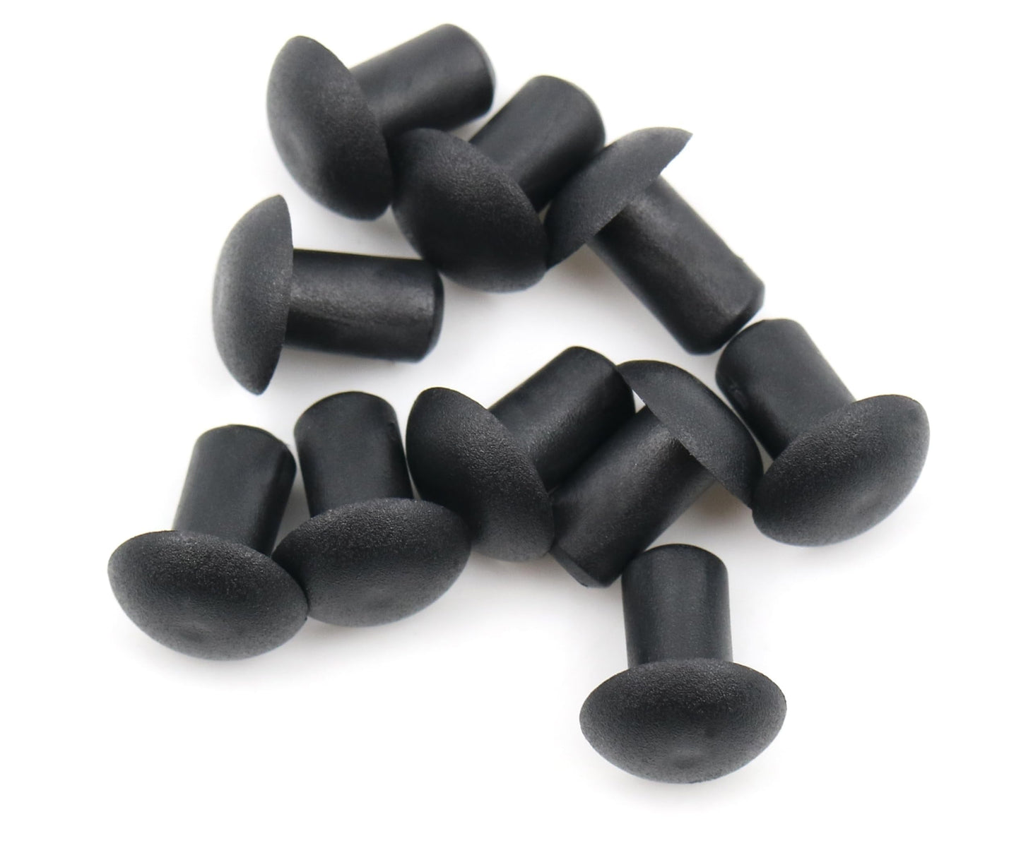 Design61 20x Abdeckstopfen für Bohrungen Ø 4,1 mm zum Eindrücke Schutzstopfen Rundblindstopfen Schwarz Kunststoffstopfen zum Schutz vor Staub und Beschädigung