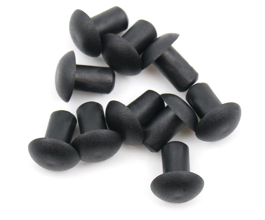 Design61 20x Abdeckstopfen für Bohrungen Ø 4,1 mm zum Eindrücke Schutzstopfen Rundblindstopfen Schwarz Kunststoffstopfen zum Schutz vor Staub und Beschädigung