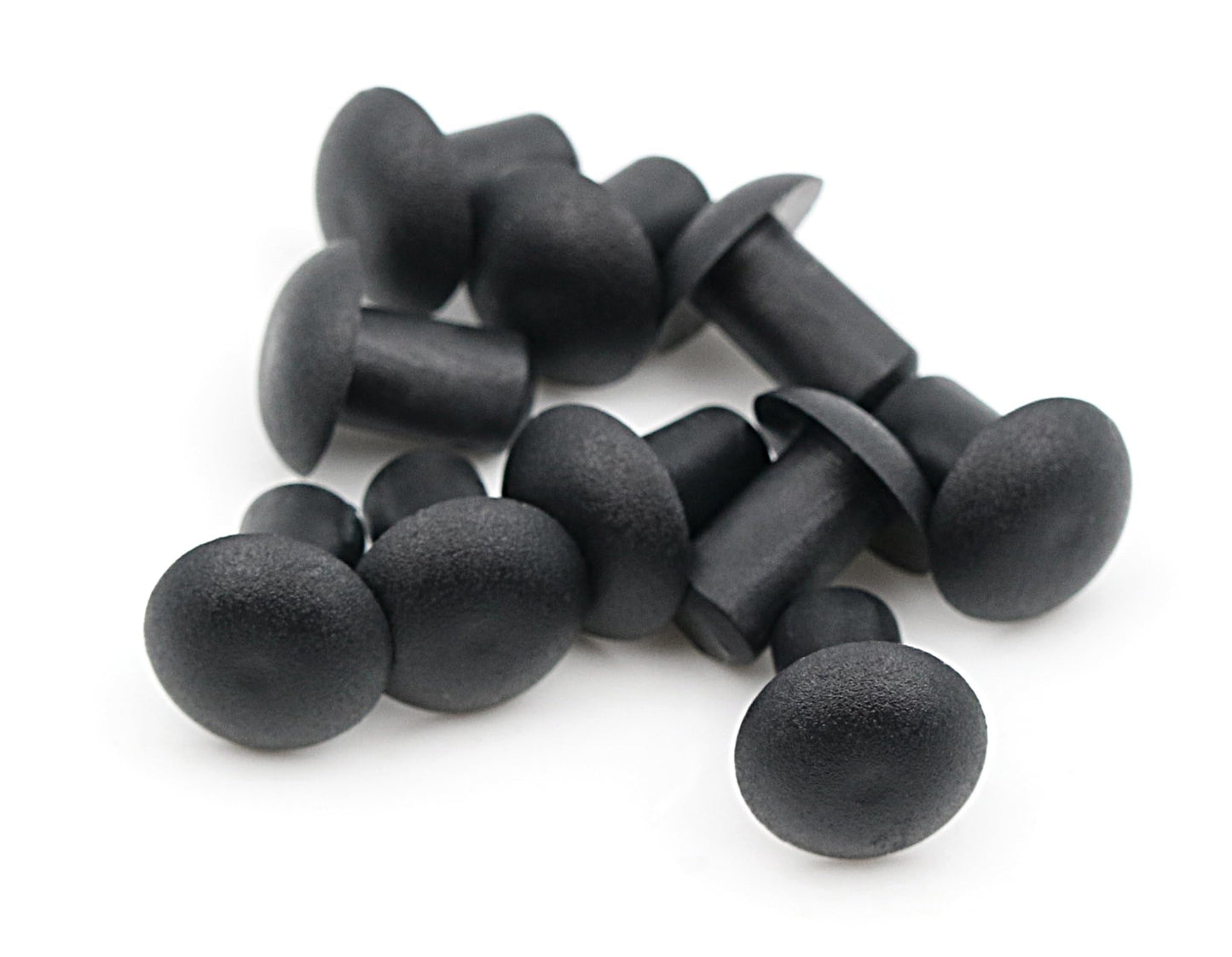 Design61 20x Abdeckstopfen für Bohrungen Ø 4,1 mm zum Eindrücke Schutzstopfen Rundblindstopfen Schwarz Kunststoffstopfen zum Schutz vor Staub und Beschädigung