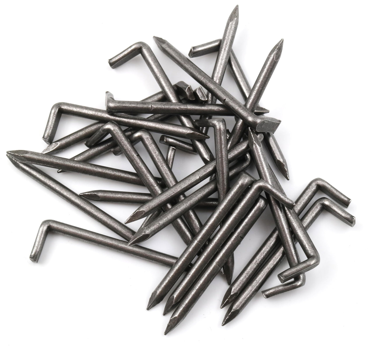 Design61 25x Konsolhaken Stahlhaken Haken Ø 3,0 x L 50 mm Eisen
