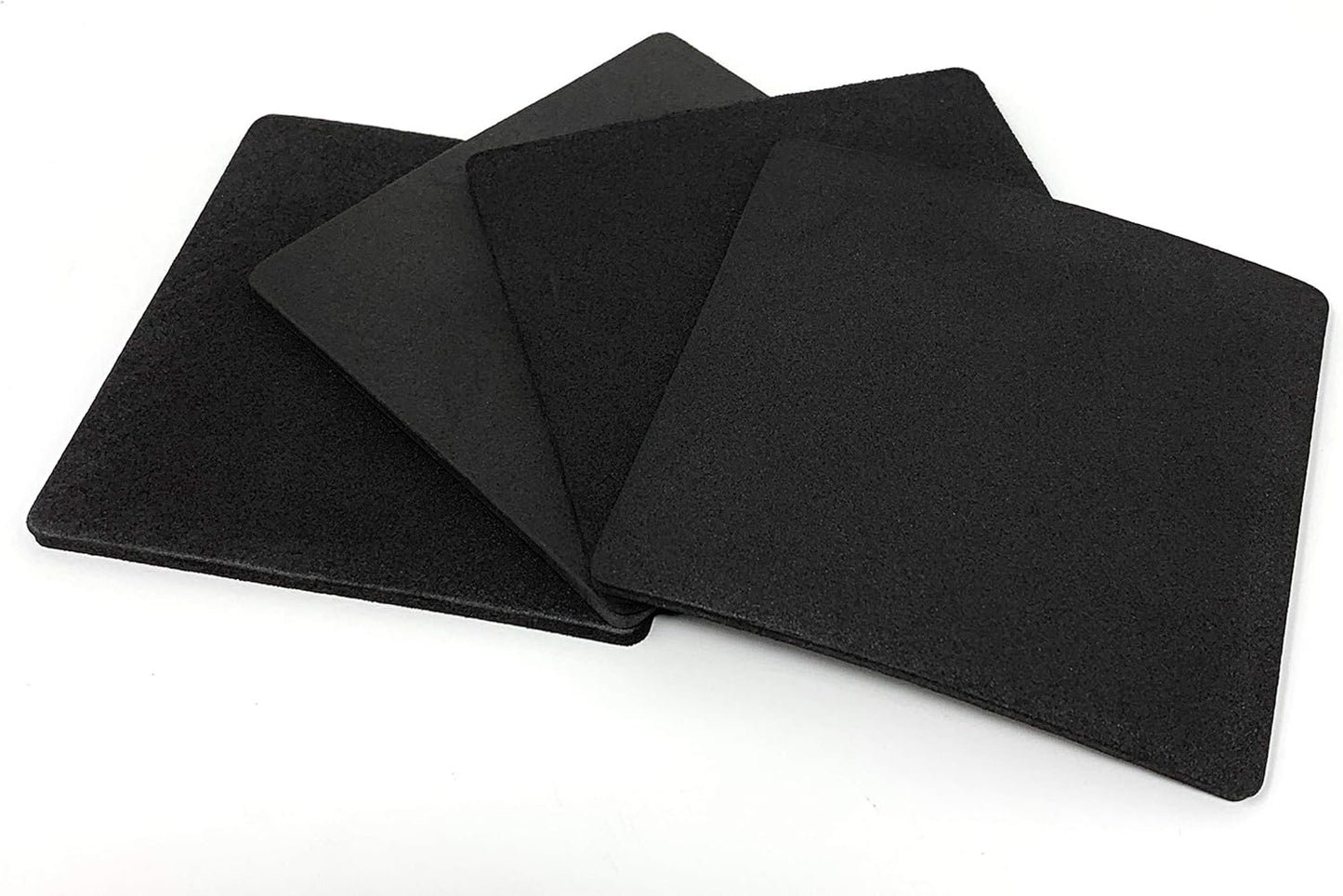 Design61 4er Set Möbelerhöhung Betterhöher Tischerhöher Elefantenfuß Bed Riser Stapelbar 57 mm oder 107 mm in Schwarz