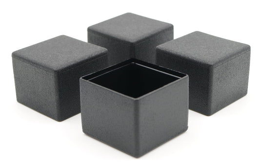 Design61 4X caps for square tubes 30 x 30 mm protective caps gliders floor protection for square tubes