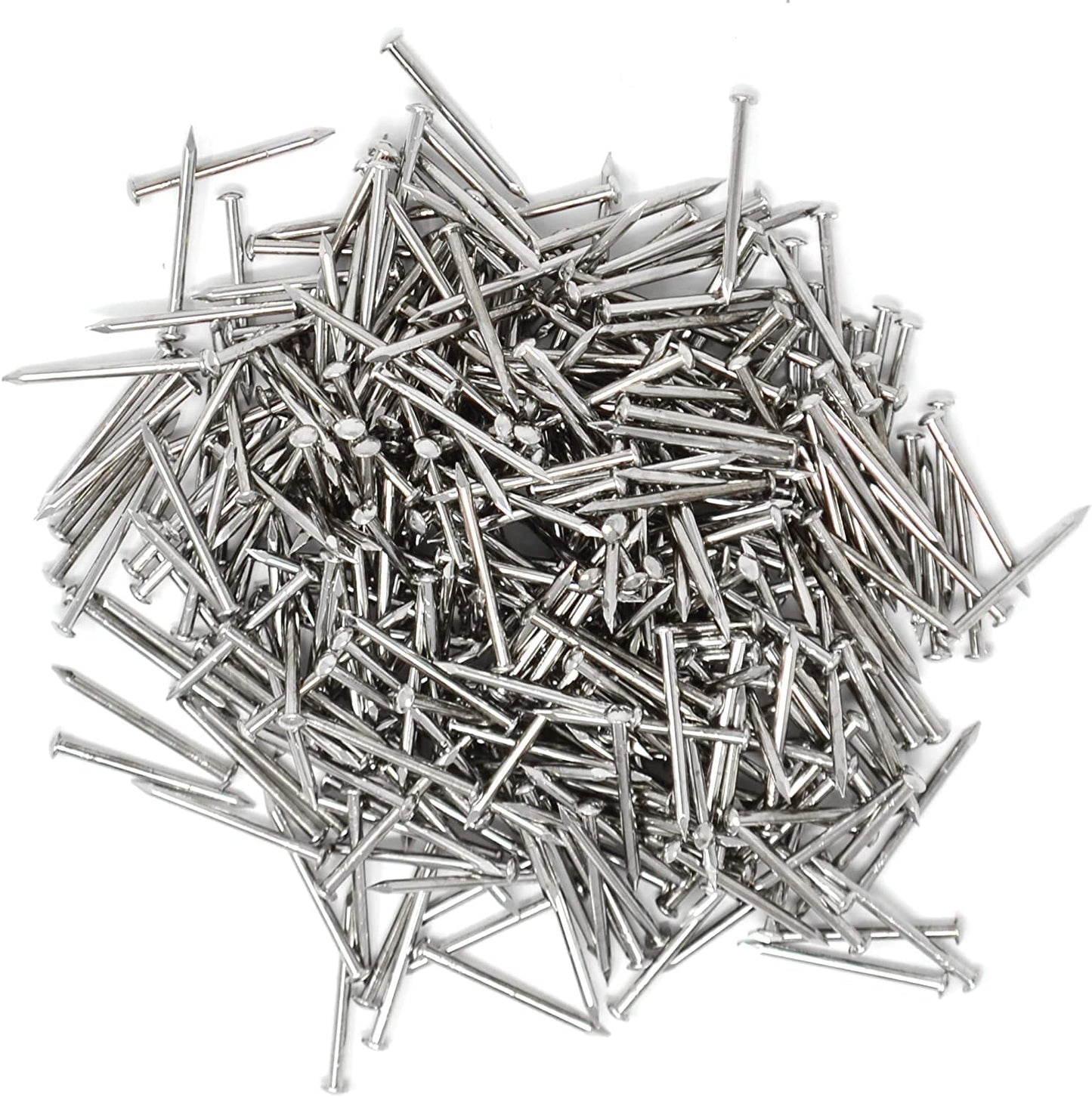 Design61 Rundkopfstifte Nägel Nagel 1,4 x 20 mm Eisen vernickelt 100gr (ca.370 Stück)
