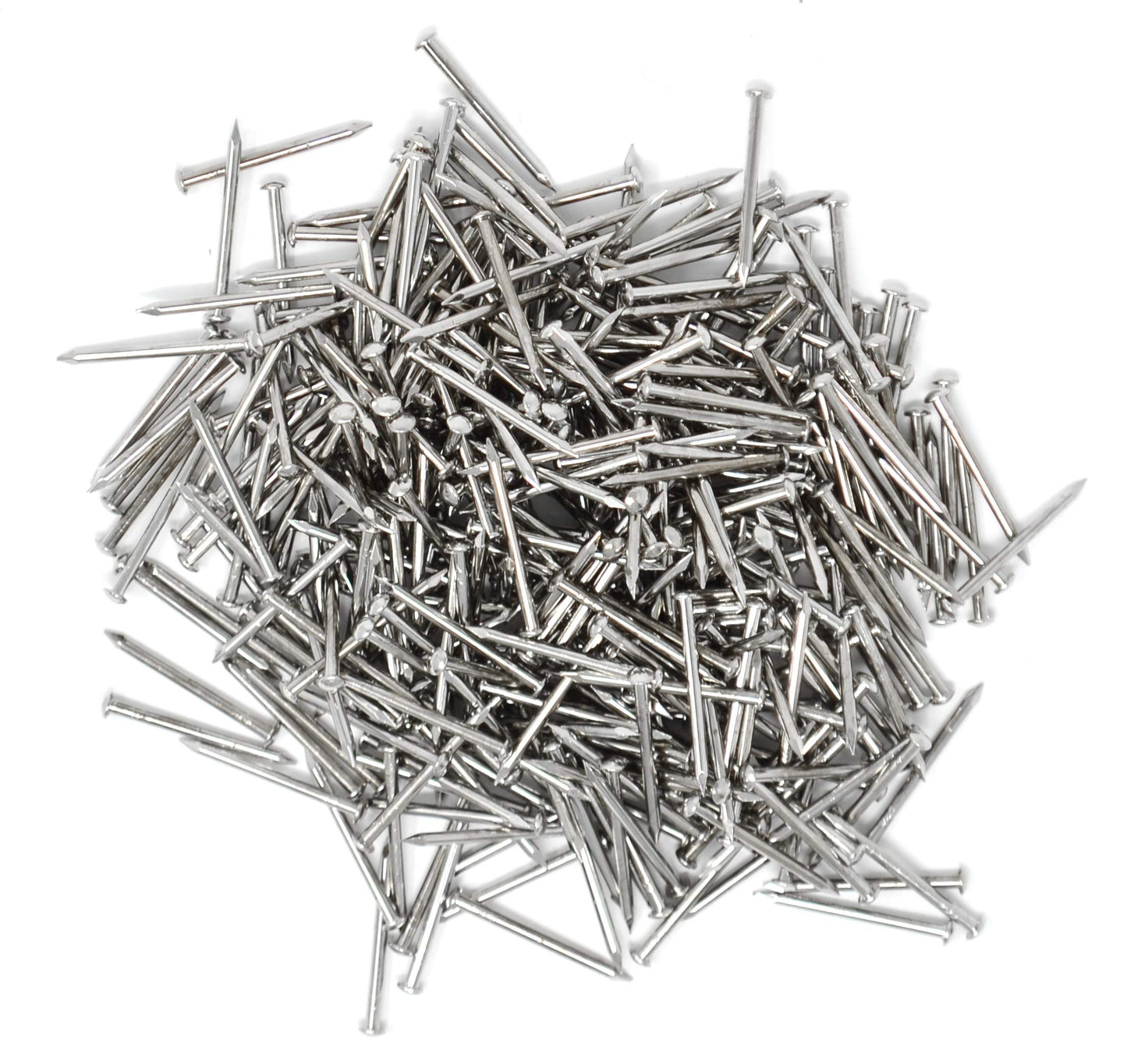 Clous à tête ronde Design61 1,4 x 20 mm en laiton nickelé 100 g (environ 370 pièces)